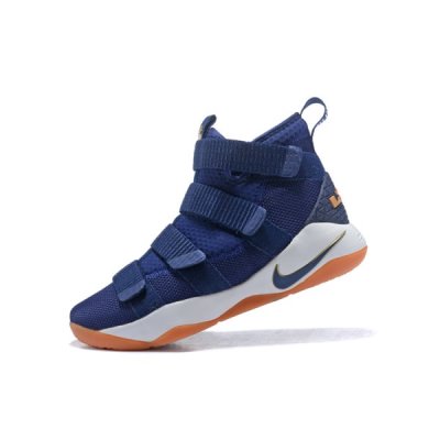 Nike Erkek Lebron Soldier 11 Lacivert / Metal Altın Basketbol Ayakkabısı Türkiye - 0NT0IRXF